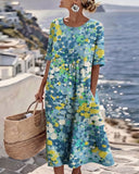 Nicolasa™ | Vestido Midi Floral Corte A