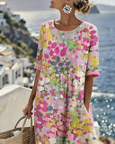 Nicolasa™ | Vestido Midi Floral Corte A