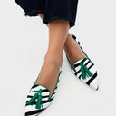 REINA™ | MOCASINES VERDE ZEBRA