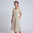 ROCÍO | VESTIDO MIDI A RAYAS