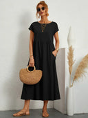 GABRIELA™ | VESTIDO MIDI FLUIDO DE ELEGANCIA ATEMPORAL