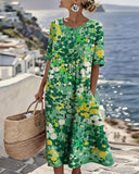 Nicolasa™ | Vestido Midi Floral Corte A
