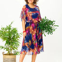 BÁRBARA | VESTIDO CÓMODO DE GASA TALLA GRANDE