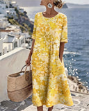 Nicolasa™ | Vestido Midi Floral Corte A